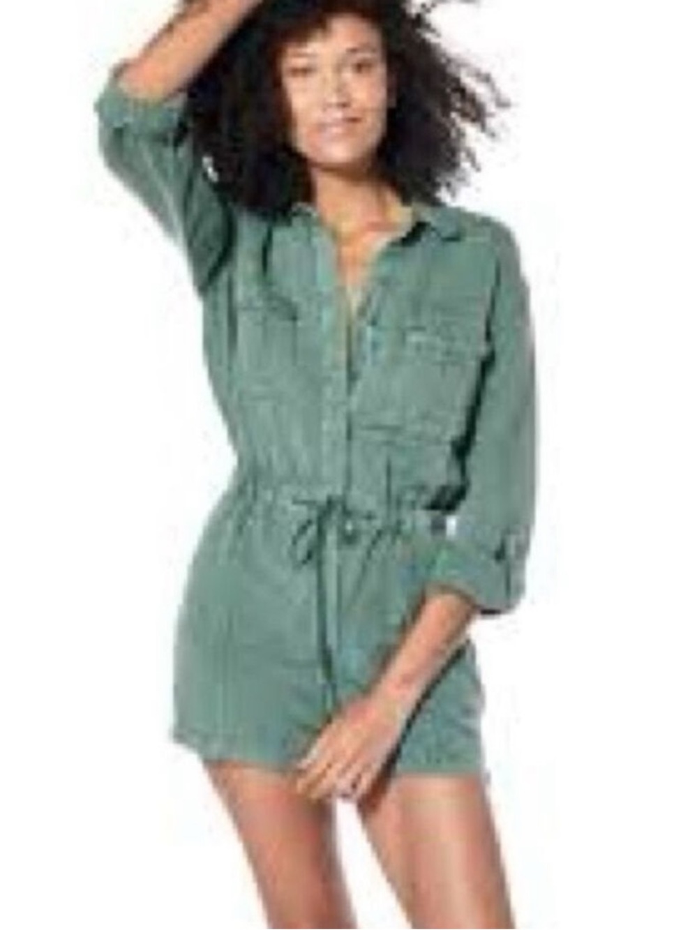 Young Fabulous & Broke Lakeside Romper Palm Green Pigment Large NWT